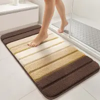 Unyqoos Zachte en Antislip Badmat van Microvezel met Kleurverloop en Absorptievermogen