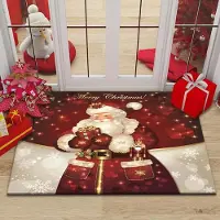 Unyqoos Wasbare kerstmat met antislip voor sfeervolle kerstdecoratie thuis