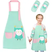 Unyqoos Verstelbaar kinderschort met mouwbeschermers voor creatief spel en koken