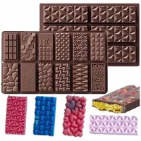Unyqoos Set van 2 siliconen bakvormen voor het maken van heerlijke chocoladecreaties