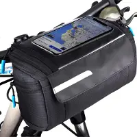 Unyqoos Waterdichte fietsstuurtas met telefoonhouder en vierlaagse bescherming