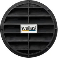 Wallas Hot Air System Vent Grid Zilver 60 mm