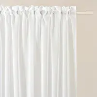 Unyqoos Transparant gordijn met plooiband voor woonkamer of slaapkamer 300x250 cm