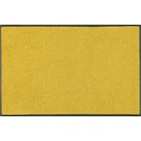 Unyqoos Wasbare deurmat voor binnen en buiten in honinggoud met antislip rug
