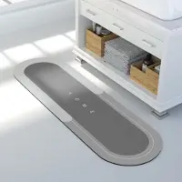 Unyqoos Super absorberende en vuilafstotende traagschuim badmat voor badkamer comfort en veiligheid