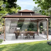 Unyqoos Transparant PVC Zeil 2,5 x 2,5 m voor Tuin en Terras Bescherming
