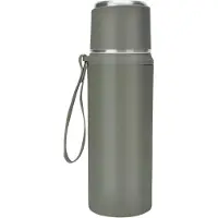 Unyqoos Stijlvolle Grijze RVS Thermosfles Voor Warme en Koude Dranken - 800ml Capaciteit