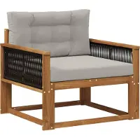 vidaXL Buiten Midden Sofa Naturel