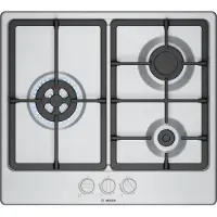 Bosch PGC6B5K90 - Inductiekookplaat - 3 kookzones - Staal 60 cm