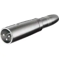 Goobay Adapter XLR mannelijk - 6,35mm Jack mono vrouwelijk