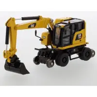 Diecast Masters - Cat M323F WHEX Graafmachine voor spoorweg werkzaamheden - 1:87 - HO Series