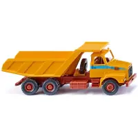 Wiking miniatuurkiepwagen Muldenkipper Volvo N10 1:87 geel