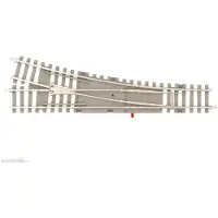 Minitrix N rails T14539 Wissel, Rechts, Betonnen dwarsliggers 112.6 mm 15 ° 1 stuk(s)