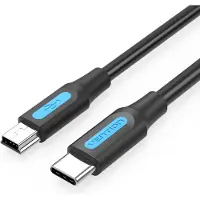 Vention COWBD USB-kabel USB 2.0 0,5 m Mini-USB B USB C Zwart