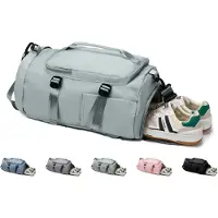 Unyqoos Waterdichte sport- en reistas van canvas, 30 liter, met schoenencompartiment en natte compartiment, 26 x 22 x 48 cm, 0,59 kg – Unisex sport- en outdoor tas