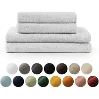 Unyqoos Ultrazachte en Hoogwaardige 4-delige Handdoekenset voor Luxe Comfort en Absorptie