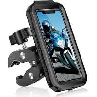 Unyqoos Waterdichte en draaibare telefoonhouder voor motor en fiets, universeel ontwerp