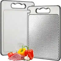 Unyqoos Dubbelzijdige krasbestendige snijplank met mesh-design voor keuken