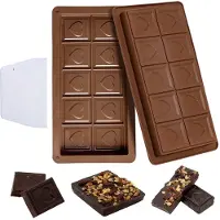 Unyqoos Set van Twee Hartvormige Siliconen Bakvormen voor Chocolade en Snoep