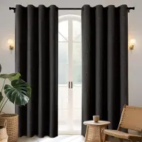 Unyqoos Verduisteringsgordijnen met Linnenlook en Isolerende Voering voor Slaapkamer