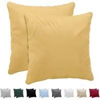 Unyqoos Set van twee ultrazachte kussenslopen 50x50 cm in ademend katoen-jersey