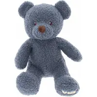 Vib - Pluche beer zittend 35 cm teddy dusty blue - Babykleertjes - Baby cadeau - zwangerschap aankondiging - geboorte cadeau