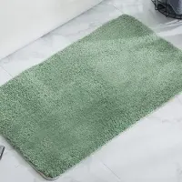 Unyqoos Luxueuze Antislip Badmat met Zachte Microvezel en Sneldrogend Comfort in Lichtgroen