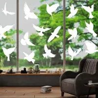 Unyqoos Set van 48 zelfklevende raamstickers voor vogelbescherming en decoratie