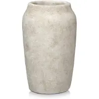 Unyqoos Rustieke cement vaas van 23 cm voor kunstbloemen en decoratie
