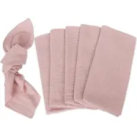 Unyqoos Elegante roze katoenen servetten set voor tafeldecoratie en hergebruik