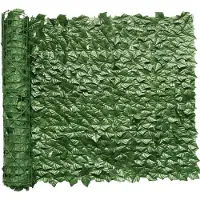 Unyqoos Kunstplant - Realistisch ogende, weerbestendige kunstplant. Groen, 600 x 100 cm, geschikt als privacy-scherm en decoratie voor balkon en tuin