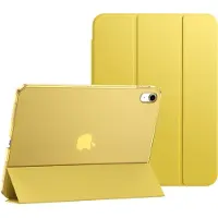 IYUPP Tablet Hoes Geschikt voor iPad 11 2025 A16 / iPad 10 2022 10.9 inch Hoesje - Trifold Bookcase - Auto Sleep/Wake - Hard Back - Geel