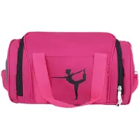 Unyqoos Sporttas voor meisjes – Ruime nylon sport- en reistas, afmetingen 45,7 x 22,9 x 28,9 cm, ideaal voor dans, gymnastiek en weekendtrips, gewicht ongeveer 4,7 kg