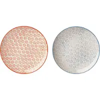 Unyqoos Vintage keramische borden set met handgemaakte decoratie voor dessert en ontbijt