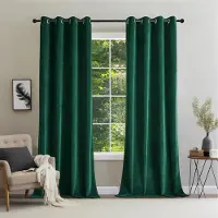 Unyqoos Elegante fluwelen gordijnen set met ringen voor luxe en privacy in huis