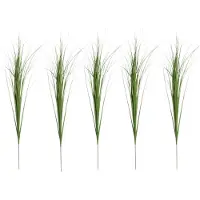 Mica Decorations - 5x - Rietgras kunstplant losse steel/tak - groen - 99 cm - deco takken