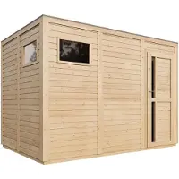 Timbela M326F1 - Houten tuinhuis - 6,18 m² - 202x306xH210 cm - zonder vloer
