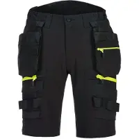 Portwest Korte werkbroek 4-way stretch DX444 48 / Zwart
