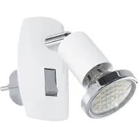 Eglo Witte stekkerspot Mini 4 met schakelaar