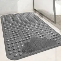Unyqoos Antislip Douchemat Grijs 106x66 cm voor Veiligheid en Comfort in Badkamer