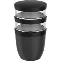 Mepal Ellipse Yoghurt beker 3-delig 500 ml + 200 ml + 200 ml – Nordic black - Mueslibeker & Soepbeker to go - Lunchpot - Yoghurt beker - Mueslibeker & Soepbeker to go - Lunchpot