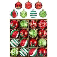 Unyqoos Veilige en stijlvolle kerstballen set rood en wit voor feestelijke decoratie