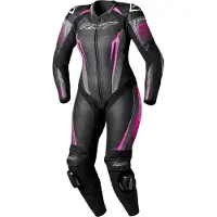 Rst Tractech Evo D3O, leren pak 1st. geperforeerd vrouwen ,zwart/pink ,XS