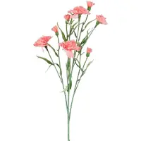 Mica Decorations Kunstbloem Anjer Floristic - H71 cm - roze - kunststof - stelen kunstbloemen - boeket - rozen bloemetjes
