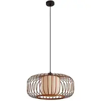 LINDBY Hanglampe , Davella, dimbare, Hout, Woonkamer, Bamboe, Scandinavisch