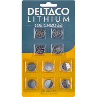 Deltaco CR2032-10B huishoudelijke batterij Lithium - 10 stuks