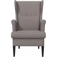 vidaXL Fauteuil Taupe Stof