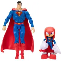 JAKKS Pacific Sonic & DC Knuckles als Superman – 6 en 13 cm – Multipack