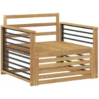 vidaXL Buitensofa Massief Acacia Hout Wit