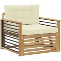 vidaXL Buitensofa Polyester Wit